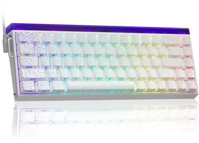 Main image of Hero 68 HE 60% Wired Hall Effect Gaming Keyboard, 8KHz Polling Rate Side Printed PBT Keycaps RGB Backlit Keyboard with Custom Web Software for PC Mac Gamers