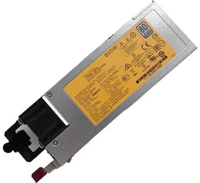 Main image of 800W Platinum Hot-Swap Power Supply for HPE ProLiant DL360 DL380 DL388 G9 Gen9, Replacement for HSTNS-PL41 754381-001 723599-001 720479-B21 723660-201