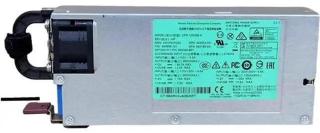 Main image of 1200W Hot-Swap Platinum Power Supply for HP DL580 G8 Gen8 | HSTNS-PL30 643933-001 660185-001 643956-201 656364-B21