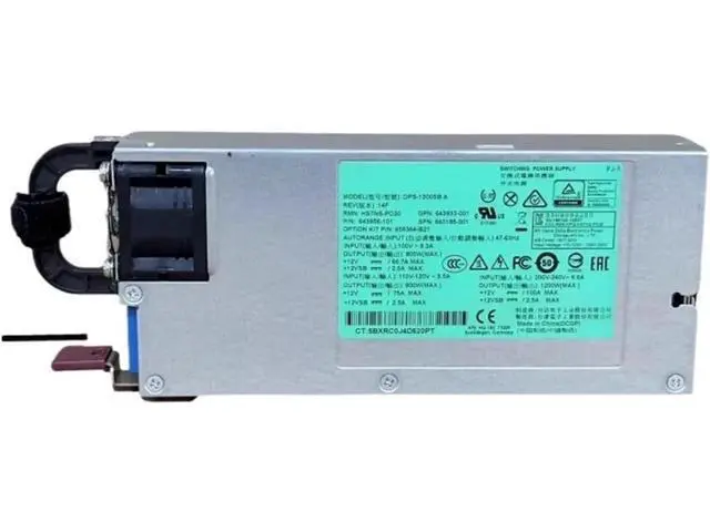 Alt view image 4 of 6 - 1200W Hot-Swap Platinum Power Supply for HP DL580 G8 Gen8 | HSTNS-PL30 643933-001 660185-001 643956-201 656364-B21