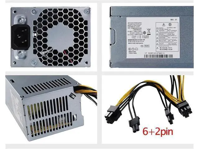 Alt view image 4 of 6 - PCG007 310W Power Supply for HP ProDesk 280 288 480 G3 MT, 80 Plus Gold, Replacement for L08262-002 L08262-004 937516-004