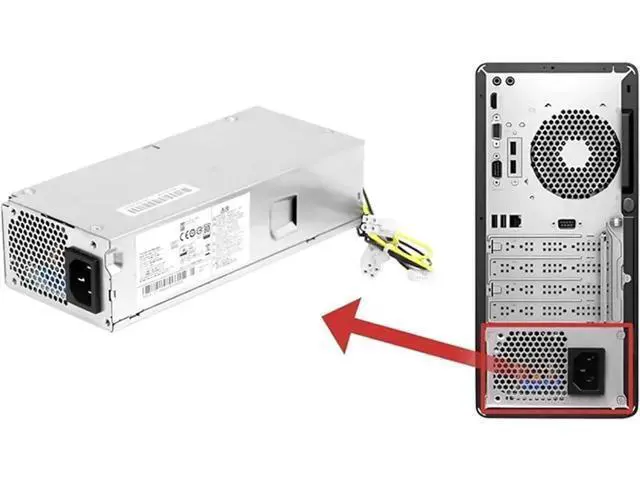Alt view image 2 of 4 - 180W Power Supply for HP ProDesk 600 G3 SFF, Replacement for L08404-002 L08404-004 PA-1181-3HA DPS-180AB-27 A D18-180P1A PCG005 1Pack