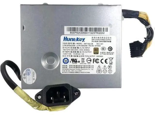 Main image of APA005 150W AIO Power Supply for Lenovo M71Z M92Z M72Z Edge 72z 91z 92z, Replacement 03T9022 HKF1502-3B PSU