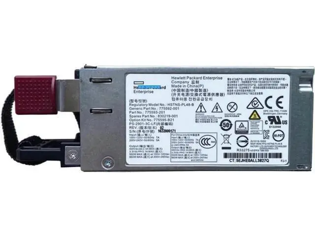 Main image of 900W 80 Plus Gold Hot-Plug Server PSU for HP ProLiant DL20 160 G9, Replacement for HSTNS-PL48-B 775595-B21 775592-001 775593-002 830219-001