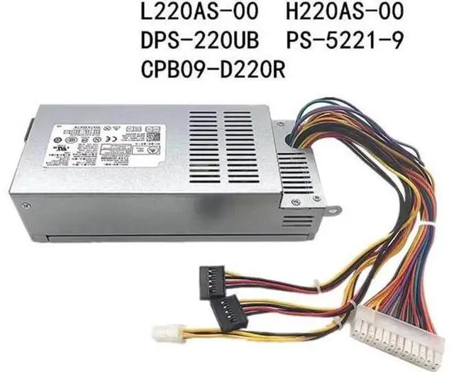 Main image of 220W Slim Power Supply for Dell Inspiron 660S Vostro 270S, Replacement for L220AS-00 H220NS-00 D220AS-01 DPS-220UB PS-5221-9 CPB09-D220R 0R82H5 0TTXYJ 0RTPPJ