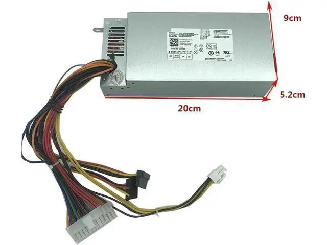 Alt view image 3 of 6 - 220W SFF Power Supply for Dell Inspiron 660S Vostro 270S, Replacement for L220AS-00 H220NS-00 D220AS-01 PS-5221-9 0R82H5 0TTXYJ 0RTPPJ
