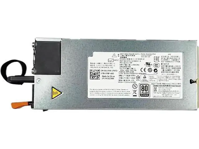 Alt view image 5 of 5 - 1400W Server Power Supply D1200E-S1 DPS-1200MB A 12V 114A, Compatible with Dell PowerEdge C6220 C6320 Servers, Replace 0GJJRR 0RN0HH 0CN35N CN-0GJJRR CN-0RN0HH