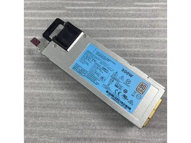 Alt view image 3 of 6 - 500W Hot-Plug Power Supply for HP ProLiant DL360 DL380 DL388 DL560 ML350 Gen9, Replacement for HSTNS-PC40 723594-001 723595-501 723595-201 754377-001 1Pack