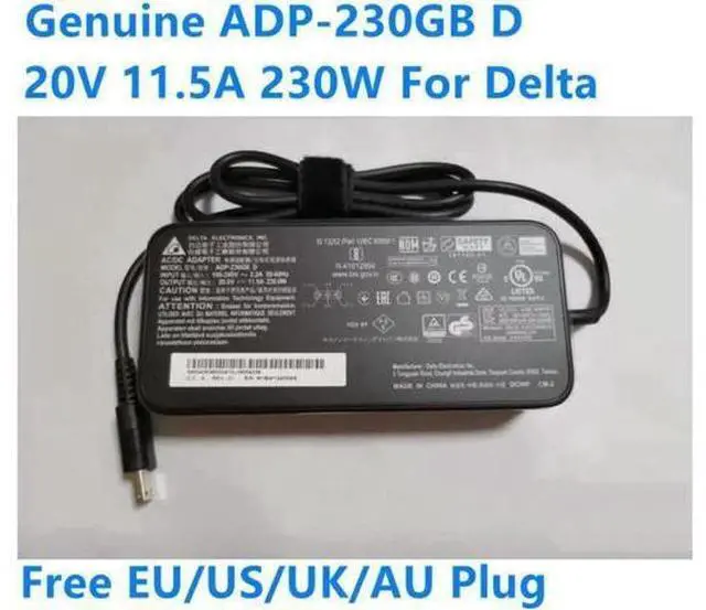 Main image of 230W Delta ADP-230GB D AC Adapter, 20V 11.5B Replacement Gaming Laptop Charger Compatible with MSI GP76 GE66 GE76 A17-230P1B Power Supply