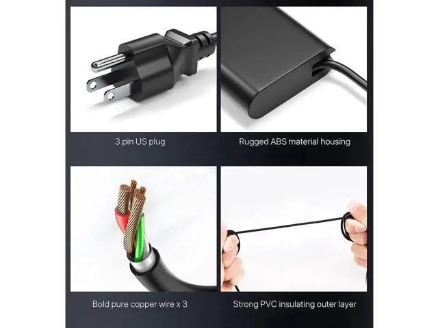 Alt view image 6 of 6 - 150W AC Adapter Laptop Charger, Compatible with HP ZBook G3 G4 G5 G6 Fury G7 G8, ZBook 15, TPN-CA11 L48757-001 TPN-DA09 L32661-001, HP Dock G5 G2 Power Supply