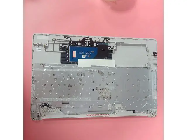 Alt view image 4 of 7 - Replacement for HP 17 by 17-by 17CA 17-CA Laptop Upper Case Palmrest Non-Backlit Keyboard Touchpad Assembly Part L26986-001 6070B1308113 Top Cover Sliver 2020 Year - OEM