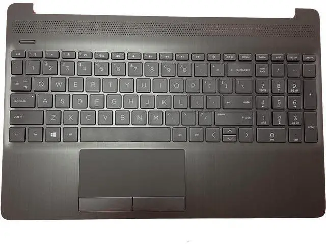 Main image of Replacement for HP 15T-DW000 15-dw0xxx 15-dw1xxx 15T-DW 15-DW 15s-du Laptop Upper Case Palmrest Backlit Keyboard Touchpad Assembly Part L52020-001 Gray - OEM