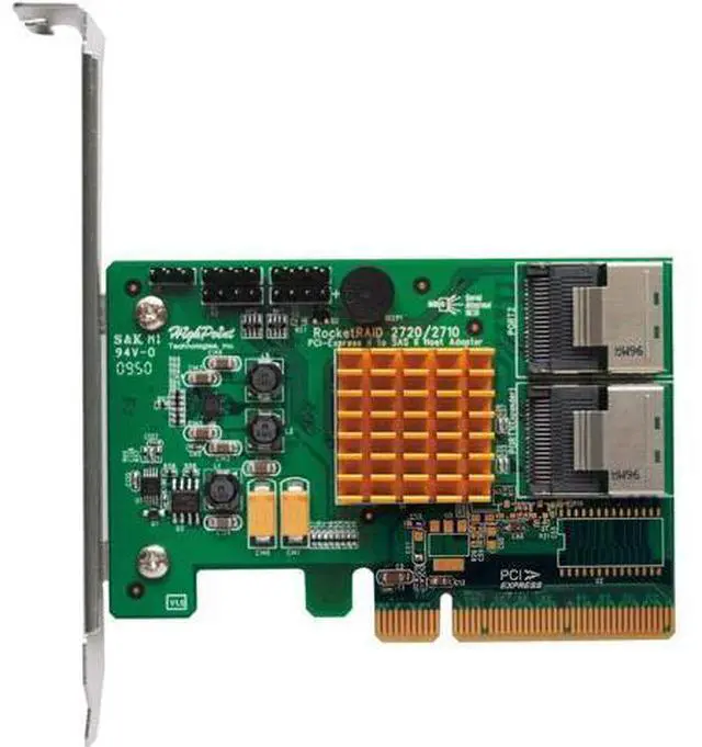 Main image of HighPoint RocketRAID 2720SGL 8-Port SAS 6Gb/s PCIe 2.0 x8 RAID HBA