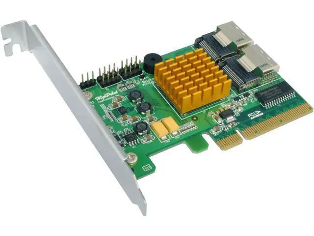 Alt view image 4 of 5 - HighPoint RocketRAID 2720SGL 8-Port SAS 6Gb/s PCIe 2.0 x8 RAID HBA