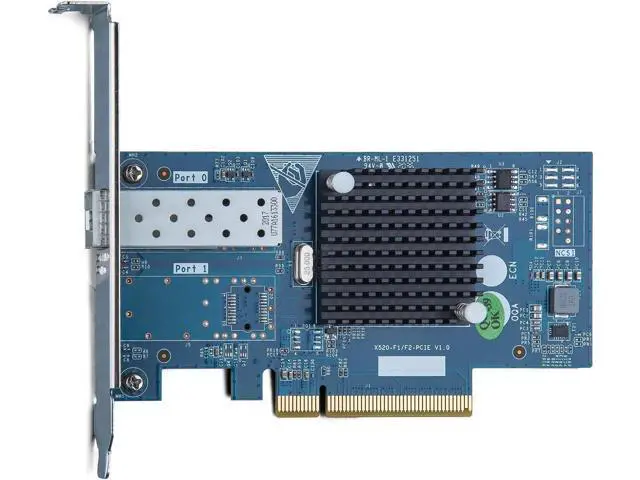Alt view image 3 of 6 - 10Gb PCI-E NIC Network Card, Single SFP+ Port, with Intel 82599EN Controller, PCI Express Ethernet LAN Adapter Support Windows Server/Linux/VMware, Compare to Intel X520-DA1(Intel E10G42BTDA)