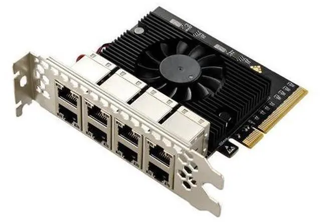Main image of PCIe to 8 Ports Gigabit Ethernet Network Adapter, Supports Windows 11/10/8.1/8/7, Win Server 2022/2019/2016, Linux