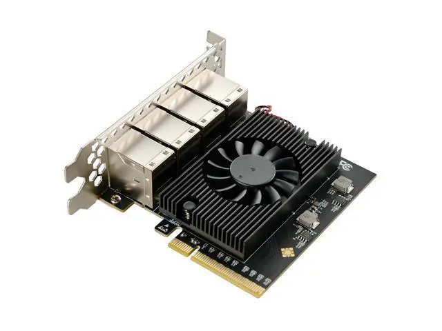 Alt view image 5 of 5 - PCIe to 8 Ports Gigabit Ethernet Network Adapter, Supports Windows 11/10/8.1/8/7, Win Server 2022/2019/2016, Linux