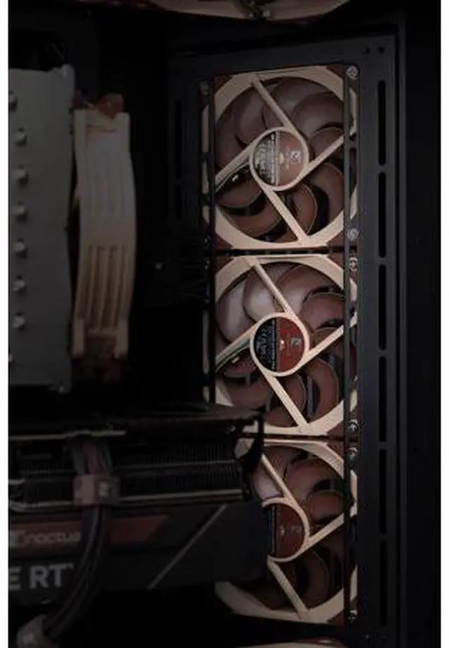 Alt view image 5 of 7 - NF-A12x25 G2 PWM Sx2-PP, Dual Fan Set for Push-Pull and Side-by-Side Applications (Brown)