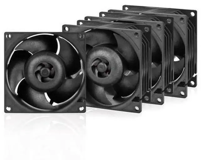 Main image of ARCTIC S8038-7K (4 Pieces) - Fan, 80x80x38 mm, 500-7000 RPM, PWM Regulated, 4-pin Connector, 12 V DC, Black