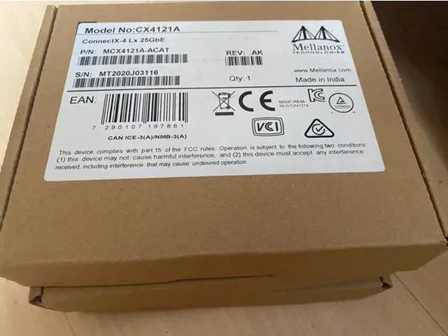 Main image of MCX4121A-ACAT 25G ConnectX-4 Lx EN 25GbE dual-port PCIe3.0 x8 NIC