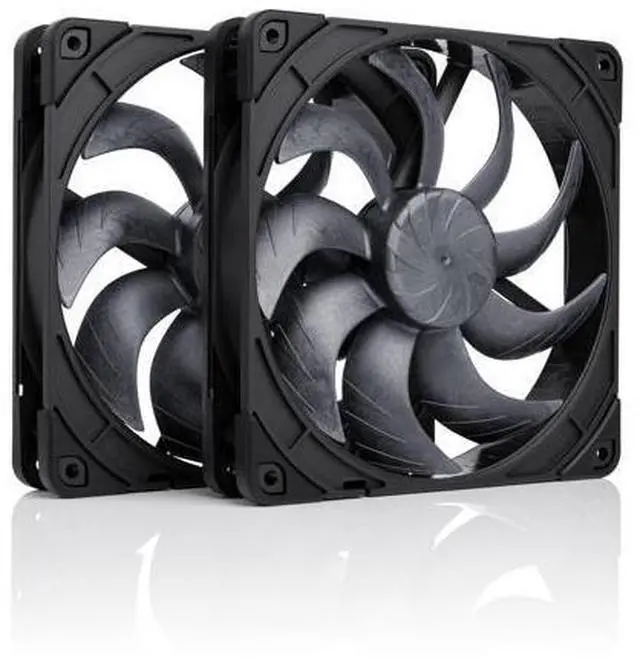 Main image of NF-A14x25 G2 PWM Sx2-PP chromax.Black, Dual Fan Set for Push-Pull and Side-by-Side Applications (Black)