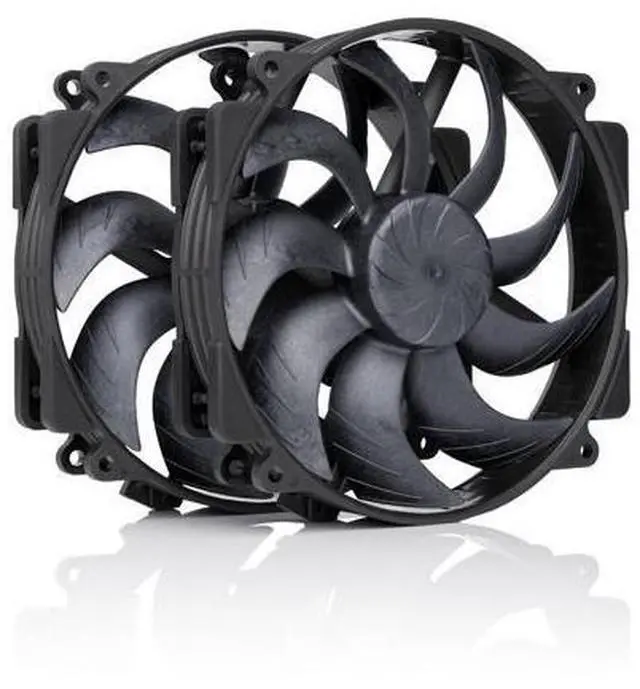 Main image of NF-A14x25r G2 PWM Sx2-PP chromax.Black, Push-Pull Set of Two Premium-Quality Quiet 140mm PC Fans (Black)