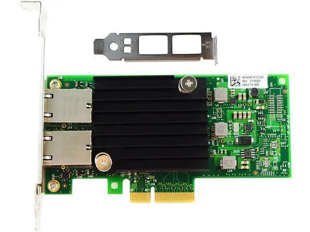 Alt view image 2 of 5 - 10Gb PCI-E Dual RJ45 Port Network Card Intel X550AT2 Chip with Low Bracket PCI ExpressX4 NIC Network Adapter for Server Support Windows 7/8/10/Server,UEFI, VMware