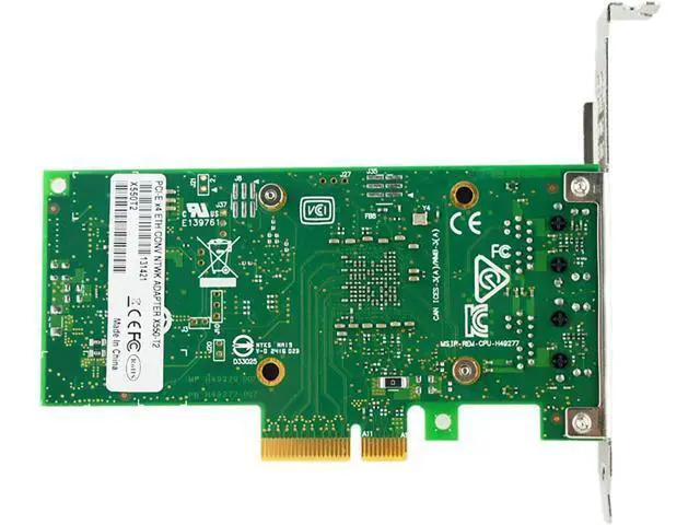 Alt view image 3 of 5 - 10Gb PCI-E Dual RJ45 Port Network Card Intel X550AT2 Chip with Low Bracket PCI ExpressX4 NIC Network Adapter for Server Support Windows 7/8/10/Server,UEFI, VMware