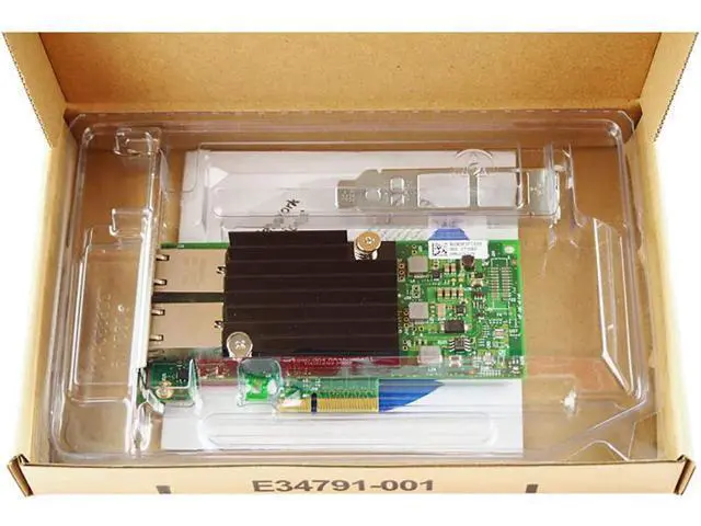 Alt view image 5 of 5 - 10Gb PCI-E Dual RJ45 Port Network Card Intel X550AT2 Chip with Low Bracket PCI ExpressX4 NIC Network Adapter for Server Support Windows 7/8/10/Server,UEFI, VMware