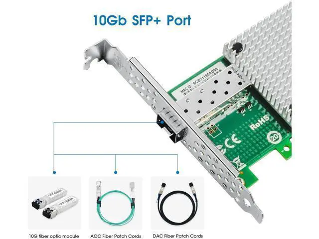 Alt view image 4 of 7 - 10Gb PCI-E NIC Network Card, Dual Copper RJ45 Port, Intel X540 Controller, PCI Express Ethernet LAN Adapter for Windows/Linux/ESX. Compare to Intel X540-T1,X540-T2