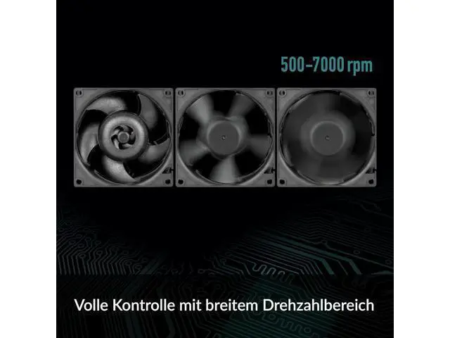 Alt view image 6 of 6 - ARCTIC S8038-7K (4 Pieces) - Fan, 80x80x38 mm, 500-7000 RPM, PWM Regulated, 4-pin Connector, 12 V DC, Black