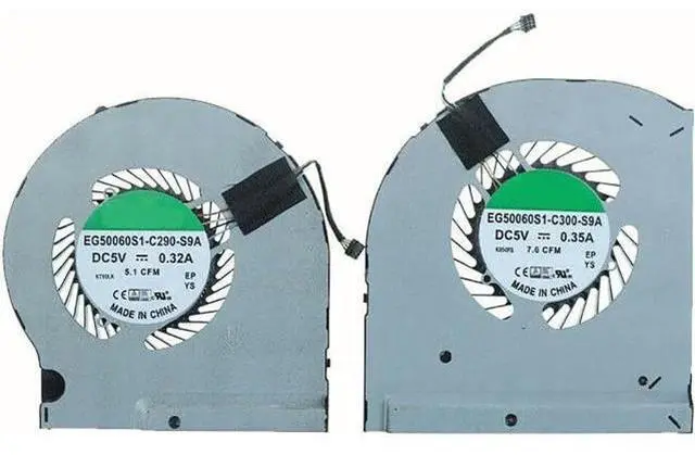 Alt view image 2 of 4 - Aomoproing Gpu and Cpu cooling fan for DELL Alienware 13 R3 ALW13E EG50060S1-C300-S9A