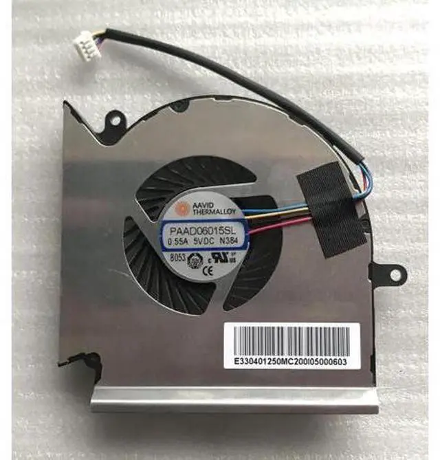 Alt view image 2 of 5 - Aomoproing Gpu and Cpu cooling fan for MSI MS-16P1 MS-17C1 MS-16P7 PAAD06015SL-N417 N384