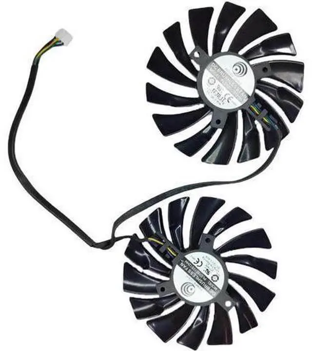 Alt view image 3 of 5 - Aomoproing GPU cooling fan for MSI GTX 1060 970 980 PLD10010S12H