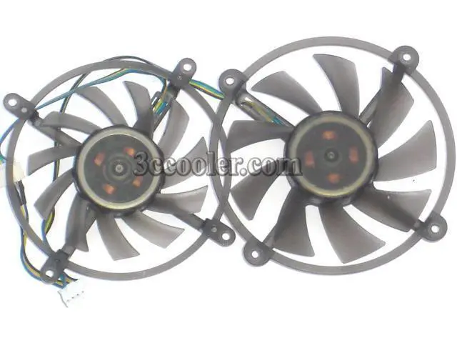 Alt view image 2 of 2 - for 2 Pcs/set Cooling Fan of Power Logic PLA08015B12HH PLB07010D12M 4-Wires