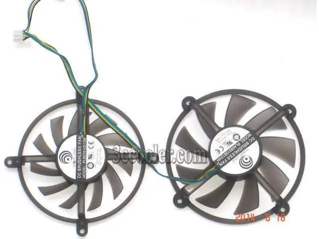 Main image of for 2 Pcs/set Cooling Fan of Power Logic PLA08015B12HH PLB07010D12M 4-Wires