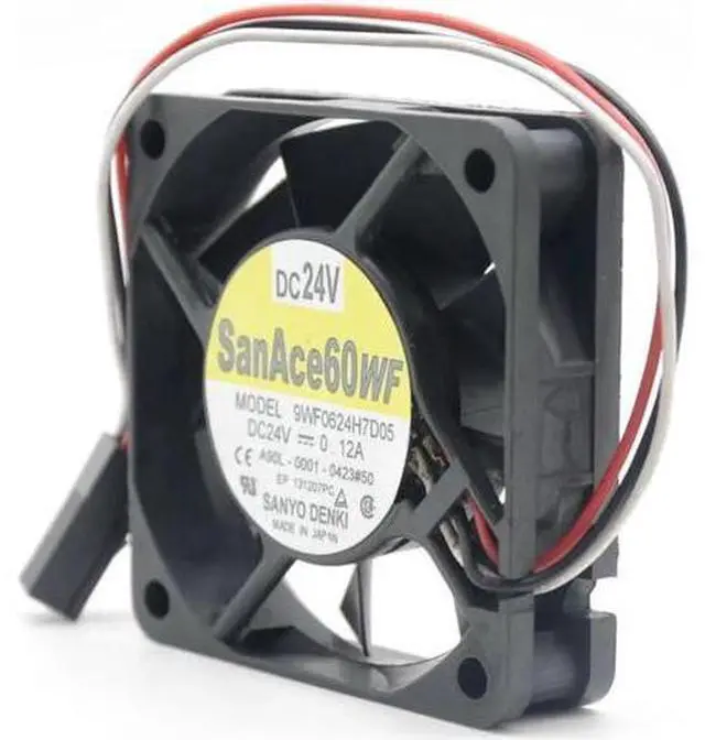 Alt view image 4 of 5 - for 60MM Fanuc Cooling 9WF0624H7D05 9WF0624H7D03 A90L-0001 24V 0.12A 3 Wires Converter Case Fan 60*15mm San Ace 60WF