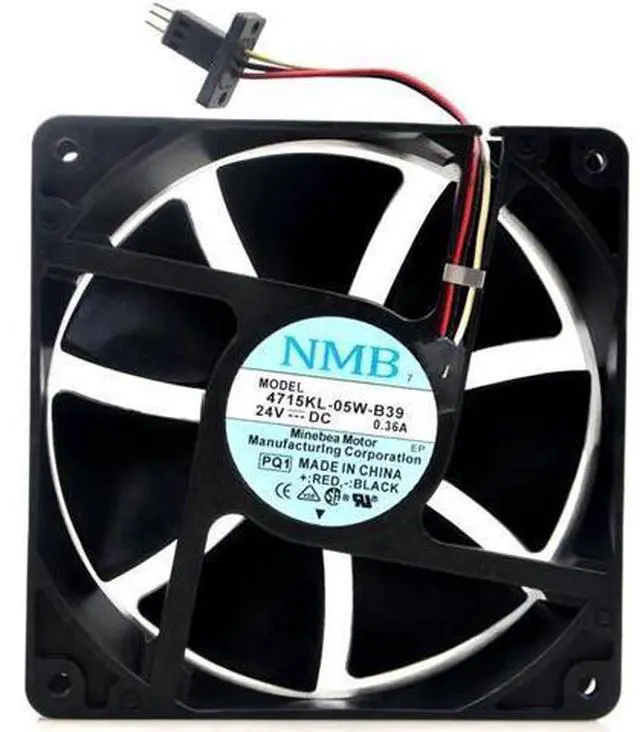 Alt view image 2 of 5 - for 120MM Inverter Cooling 4715KL-05W-B39 24V 0.36A 3 Wires 3 Pins 120*38mm 12CM Case Fan