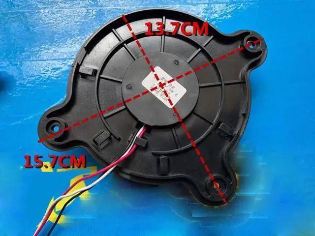 Alt view image 3 of 3 - for ZWF32 W29-14 157*137mm DC12V 0.25A 3 wires 3 pins cooling fan for Haier Meiling refrigerator