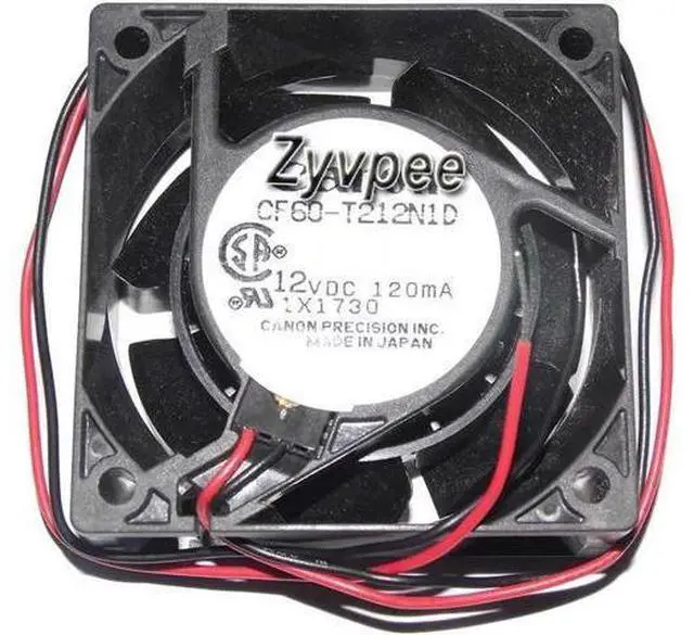 Alt view image 2 of 3 - for CF60-T212N1D 12V 120mA 2 wires case fan 60*25mm for cpu switch projector