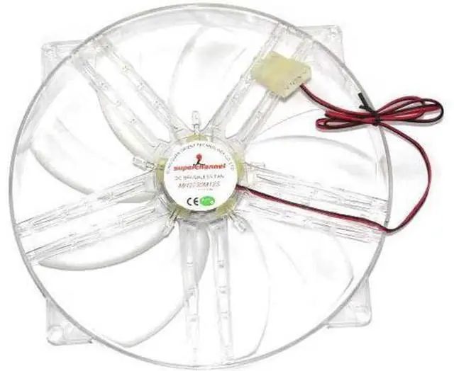 Alt view image 2 of 4 - for NEW MH2230M12S 220*30mm DC 12V 0.28A 2 wires 22cm Power supply case Fan with Blue LED