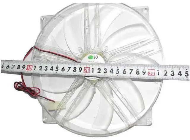 Alt view image 4 of 4 - for NEW MH2230M12S 220*30mm DC 12V 0.28A 2 wires 22cm Power supply case Fan with Blue LED