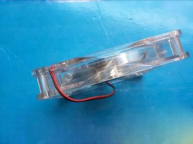 Alt view image 2 of 2 - for Tagan 135*25mm RL4B B1352512HB DC12V 0.7A 2 wires 2 pins ball bearing blue led 13.5cm case fan