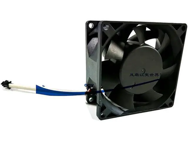 Alt view image 2 of 3 - for SM8038BH 80*38mm DC 24V 0.35A 2 wires 2 pins Balls bearing 8CM axial fan