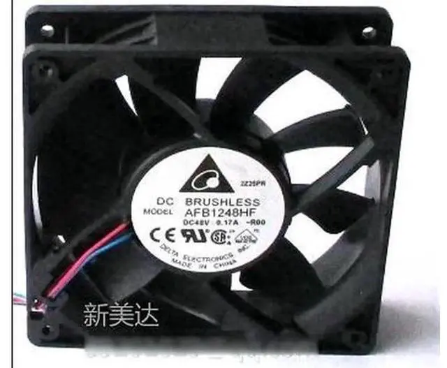 Main image of for Original delta AFB1248HF -R00 12032 DC Cooling fan with 48V 0.17A 3 Wires 120*120*32MM Stop turn alarm