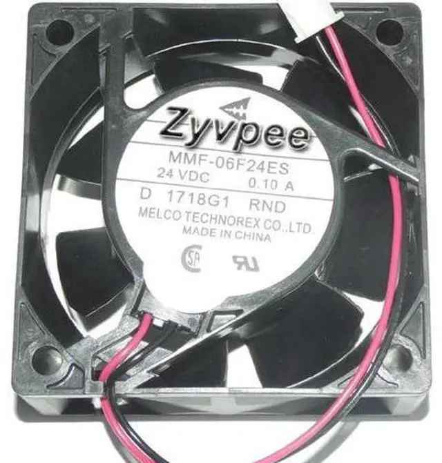 Main image of for MMF-06F24ES RND 24V 0.1A 2 wires 2 pins 60mm inverter fan for abb plc fanuc