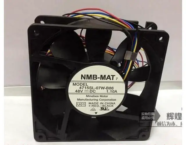 Main image of for NMB 4715SL-07W-B86 12038 48v 1.1A 12CM 4Wires Aluminum frame axial Cooler For case, Car