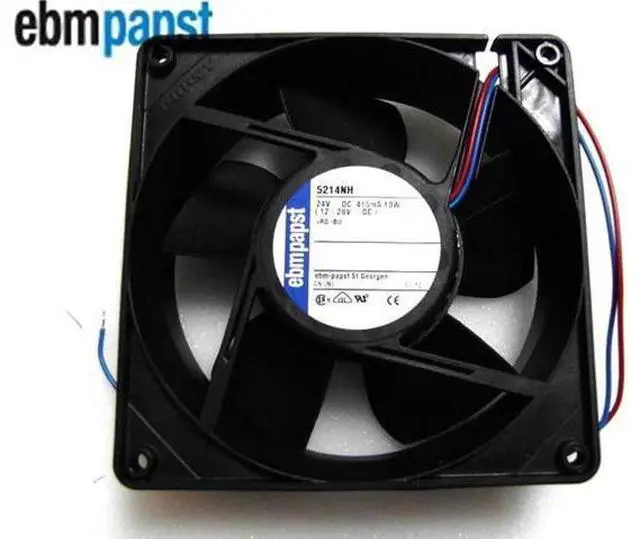 Main image of for ebmpapst 5214NH 127x127x38MM 12738 DC 24V 10W 13CM instrument fan 2 wires converter fan
