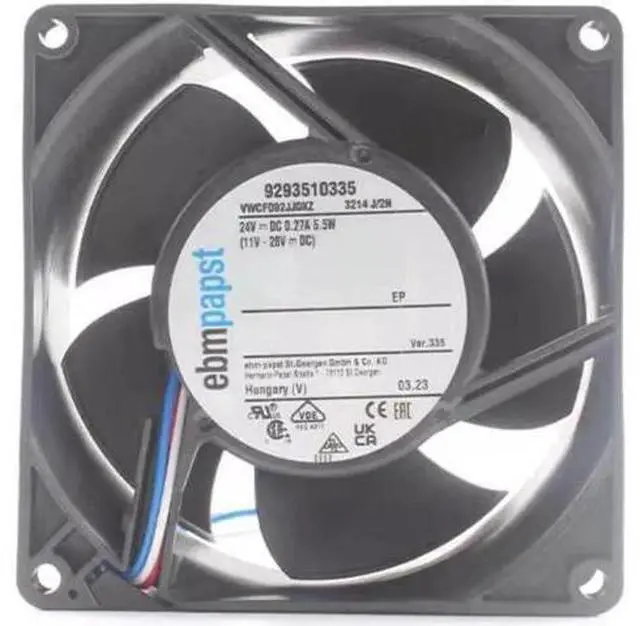 Main image of for 3214J/2N 9238 24V 0.27A 6.5W 3 Wires Inverter Cooling Fan 92x38mm