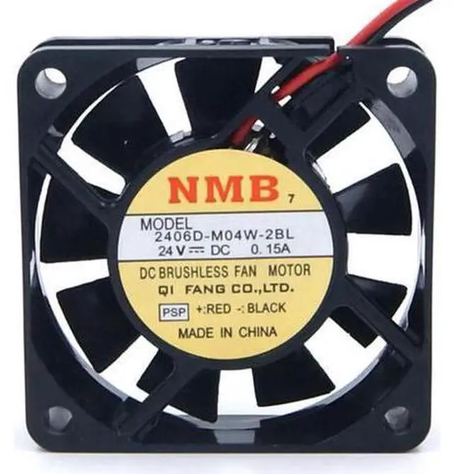 Main image of for NMB-MAT 6cm 2406D-M04W-2BL Brushless DC fan with 24V 0.15A 2 Wires